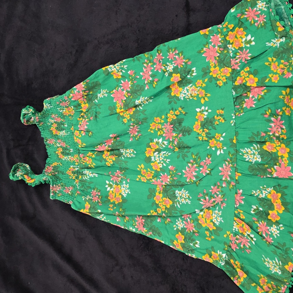 Epic Threads Green Floral Kids Dress